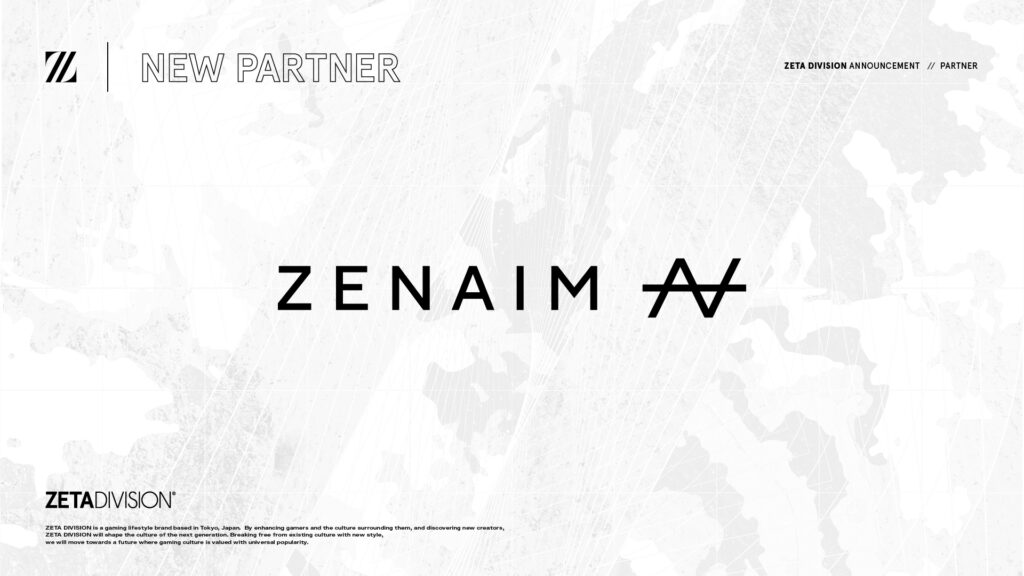 東海理化の新ゲーミングギアブランド『ZENAIM』とのスポンサー契約締結のお知らせ