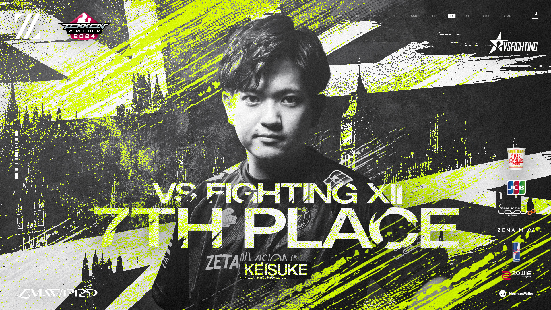 TEKKEN部門 – 『VSFighting XII』double, KEISUKE 結果報告