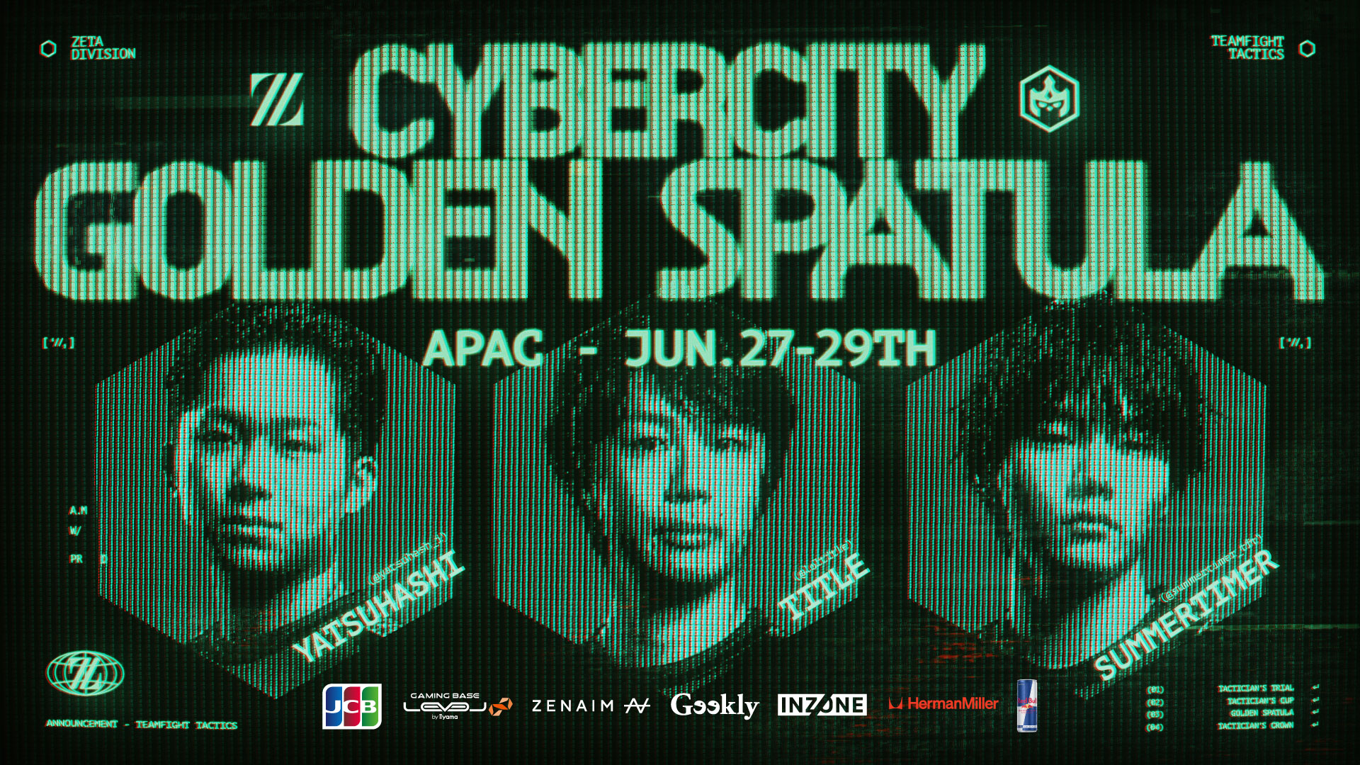 TEAMFIGHT TACTICS部門 – title, summertimer, yatsuhashiが『CYBER CITY APAC GOLDEN SPATULA』に出場