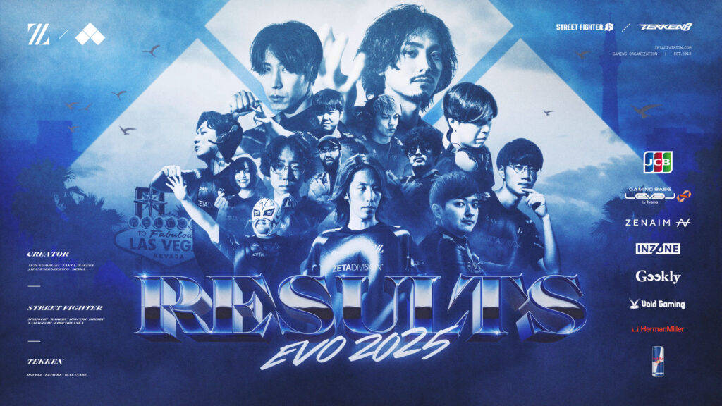 STREET FIGHTER, TEKKEN部門, CREATOR部門 – 『EVO 2025』に出場