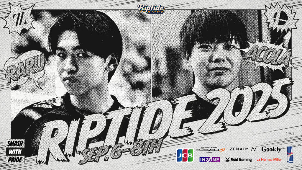 大乱闘スマッシュブラザーズ部門 – あcola, らるが『Riptide 2025』に出場