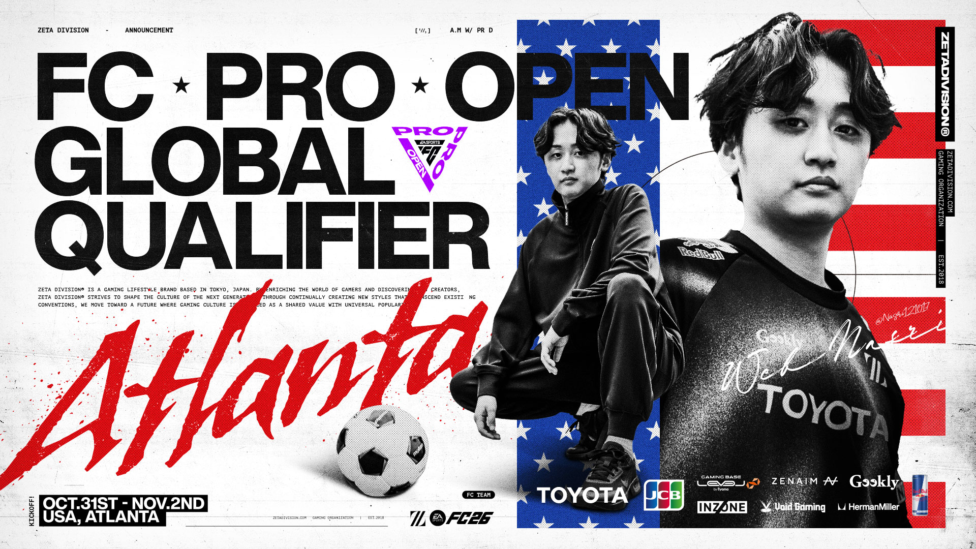 FC部門 – ナスリが『FC Pro Open Global Qualifier』に出場