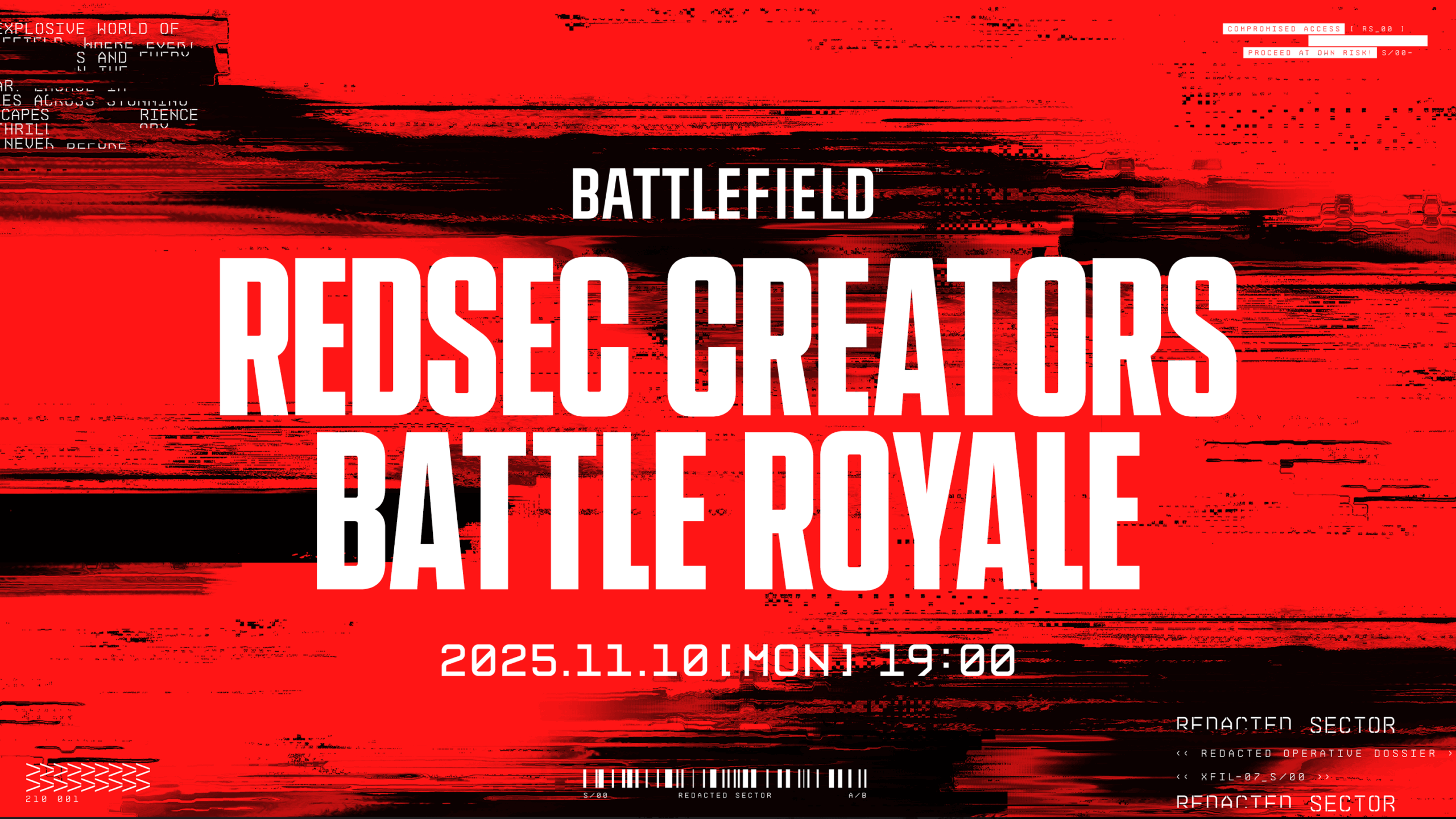 出演情報 – すでたき, ta1yo, MeLton, 鈴木ノリアキ, Clutch_Fi, ファン太, acoが『BATTLEFIELD REDSEC CREATORS BATTLE ROYALE』に出演