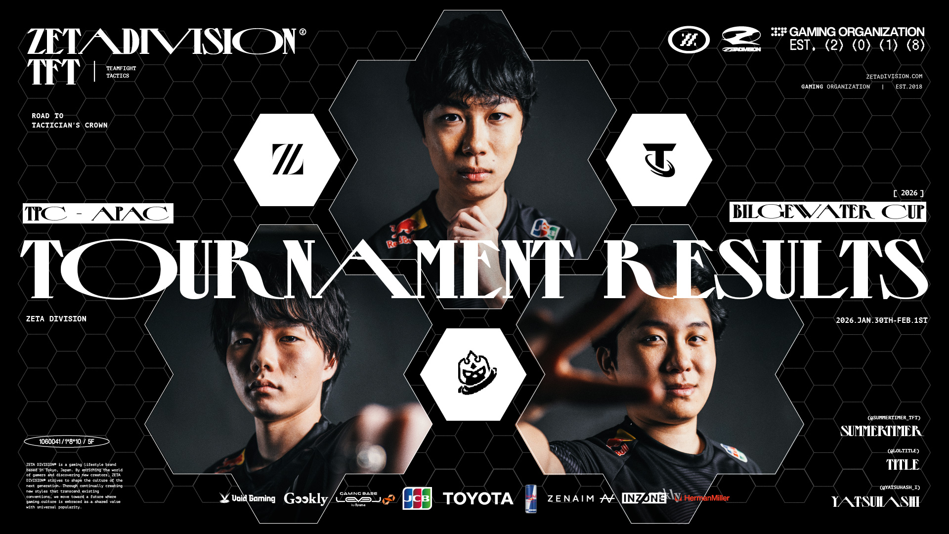 TEAMFIGHT TACTICS部門 – 『TPC APAC Bilgewater Cup』 title