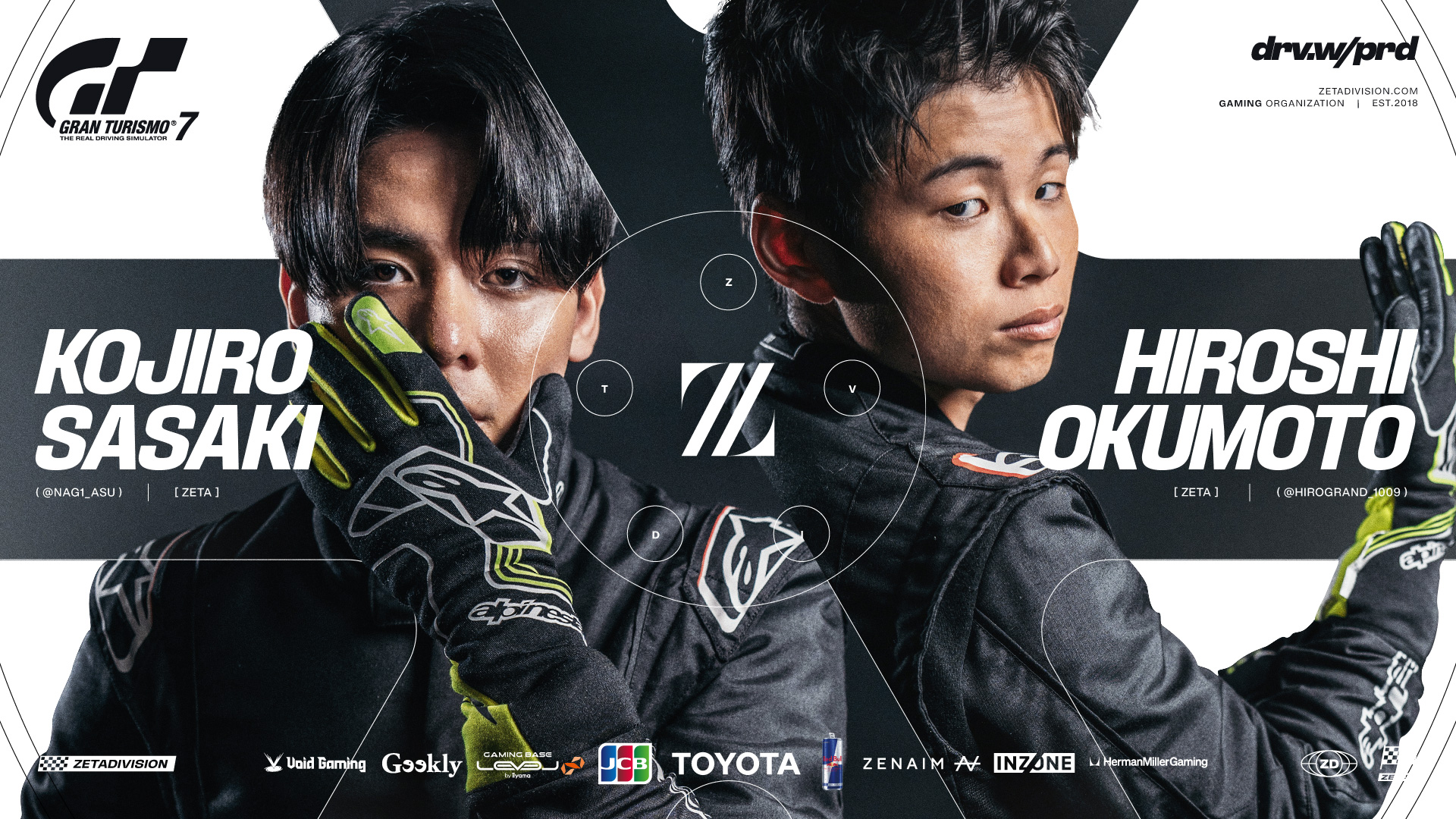 EMOTORSPORTS部門 – 奥本博志, 佐々木虎士郎加入のお知らせ