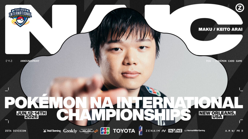 TCG部門 POKÉMON CARD GAME – まくが『2026 Pokémon North American International Championships』に出場