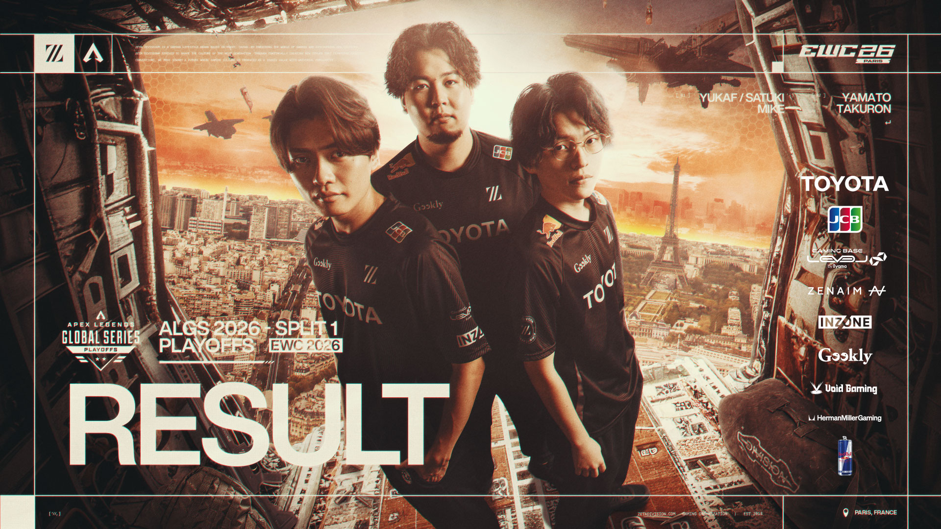 APEX LEGENDS部門 – 『Apex Legends Global Series 2026: Split 1 Playoffs』 結果報告
