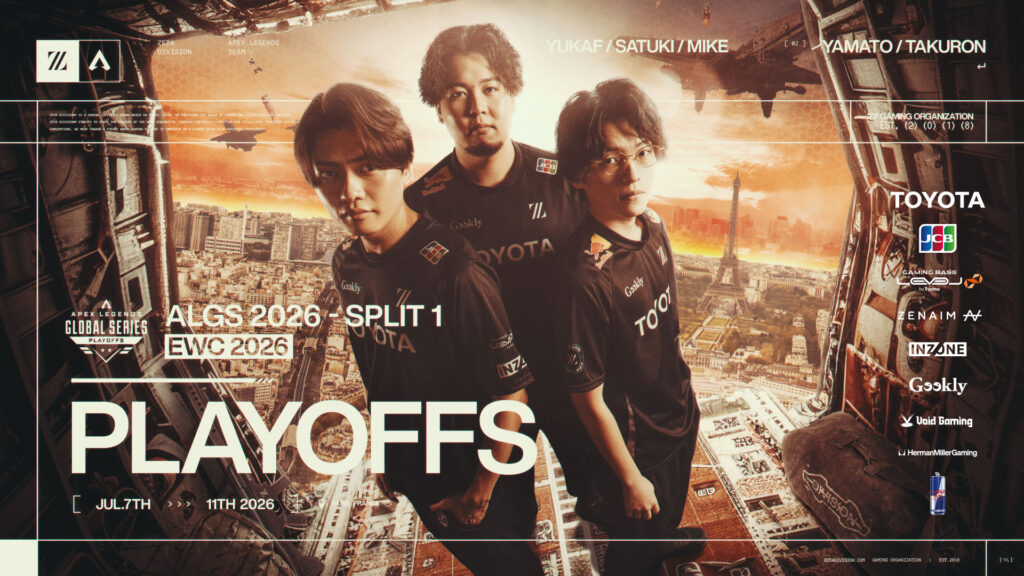 APEX LEGENDS部門 – 『Apex Legends Global Series 2026: Split 1 Playoffs』に出場