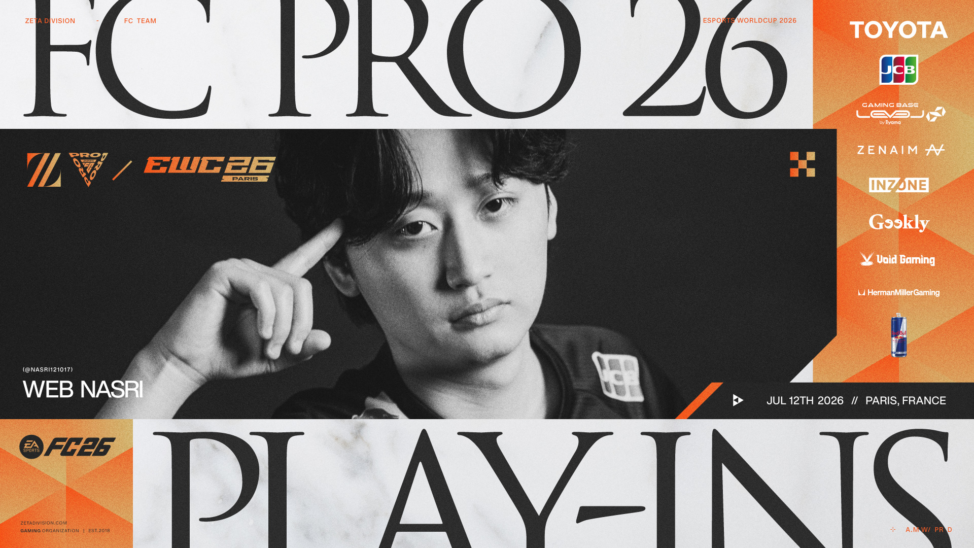 FC部門 – ナスリが『FC Pro 26 World Championship Play-Ins』に出場
