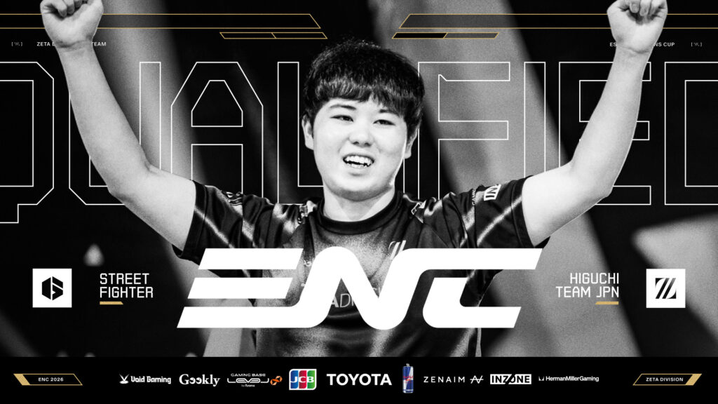 STREET FIGHTER部門 – ひぐちが日本代表として『Esports Nations Cup 2026』へ出場