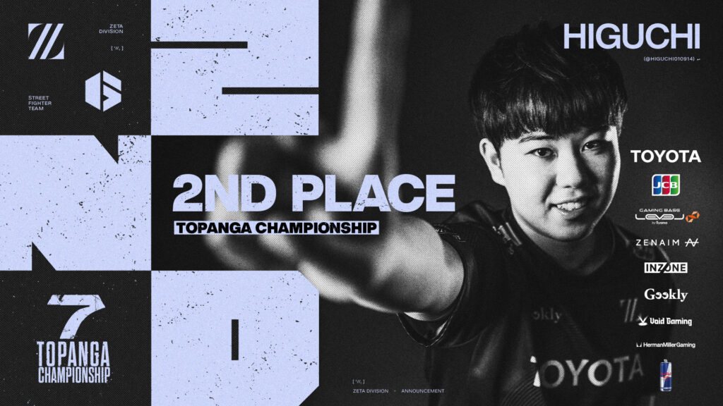 STREET FIGHTER部門 – 『第7期 TOPANGA CHAMPIONSHIP』 ひぐち 2位, ももち, ヤマグチ 結果報告